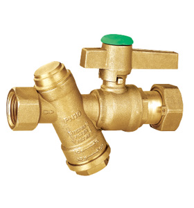 Brass strainer ball valve with union ssf-80020
